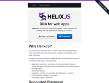 Tablet Screenshot of helixjs.org